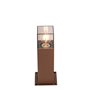 Qazqa denmark - Lampe sur pied extérieur - 1 lumière - L 12 cm - Brun rouille - Rustique - éclairage extérieur