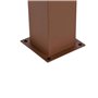 Qazqa denmark - Lampe sur pied extérieur - 1 lumière - L 12 cm - Brun rouille - Rustique - éclairage extérieur