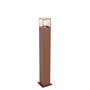Qazqa denmark - Lampe sur pied extérieur - 1 lumière - L 12 cm - Brun rouille - Rustique - éclairage extérieur