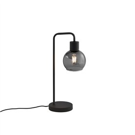 Qazqa vidro - Lampe de table - 1 lumière - L 14 cm - Gris - Art Deco - éclairage intérieur - Salon I Chambre I Cuisine I Salle à