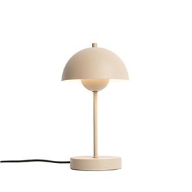 Qazqa magnax - Lampe de table - 1 lumière - Ø 16 cm - Beige - Rétro - éclairage intérieur - Salon I Chambre I Cuisine I Salle à