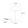 Qazqa magnax - Lampe de table - 1 lumière - Ø 16 cm - Beige - Rétro - éclairage intérieur - Salon I Chambre I Cuisine I Salle à 