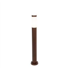 QAZQA rox - Lampe sur pied extérieur - 1 lumière - Ø 11.9 cm - Brun rouille - Rustique - éclairage extérieur