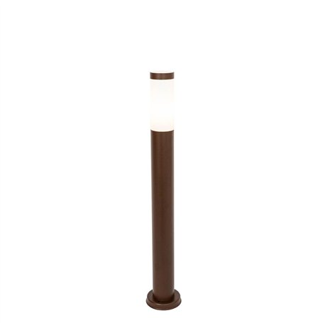 QAZQA rox - Lampe sur pied extérieur - 1 lumière - Ø 11.9 cm - Brun rouille - Rustique - éclairage extérieur