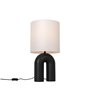Qazqa lotti - Lampe de table - 1 lumière - Ø 30 cm - Noir - Design