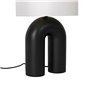 Qazqa lotti - Lampe de table - 1 lumière - Ø 30 cm - Noir - Design, Moderne - éclairage intérieur - Salon I Chambre I Cuisine I 