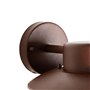 Qazqa shell - Applique murale - 1 lumière - Ø 21.6 cm - Brun rouille - Rustique - éclairage extérieur
