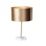 Qazqa kaso shade - Lampe de table avec Abat-Jour - 1 lumière - Ø 35 cm - Doré/Laiton - Classique/Antique