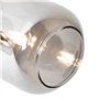 Qazqa zuzanna - LED Spot plafond, plafonnier - 2 lumière - L 56 cm - Noir - Design - éclairage intérieur - Salon I Chambre I Cui