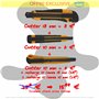 Cutters à Lame Rétractable Sécable Couteau Outil Bricolage x 3 + 23 lames