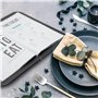 SECURIT - Porte-Menu Essential Line - 6 Inserts Fixes Double Face = 12 Pages A4 - Couverture PVC rigide avec Plaque Sérigraphiée