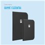 SECURIT - Porte-Menu Essential Line - 6 Inserts Fixes Double Face = 12 Pages A4 - Couverture PVC rigide avec Plaque Sérigraphiée
