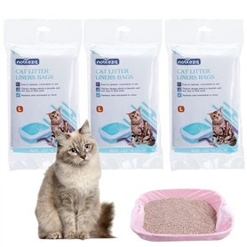 Noleza 36 Sacs pour Bac de Litière pour Chat 60 * 50 cm pour Bac à Litière de Moyennes Taille L