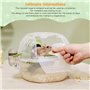 Nobleza - Transport pour Petits Animaux, Cage de Transport Portable pour Hamster, Conteneur de Transport pour Lapins, Aérations,
