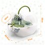 Nobleza - Transport pour Petits Animaux, Cage de Transport Portable pour Hamster, Conteneur de Transport pour Lapins, Aérations,