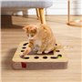 Nobleza 3 en 1 Grattoir Carton Griffoir, Jouets pour Chat avec Tapis à Gratter, 2 Balles et Herbe À Chat