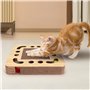 Nobleza 3 en 1 Grattoir Carton Griffoir, Jouets pour Chat avec Tapis à Gratter, 2 Balles et Herbe À Chat