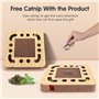 Nobleza 3 en 1 Grattoir Carton Griffoir, Jouets pour Chat avec Tapis à Gratter, 2 Balles et Herbe À Chat