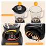 Aigostar Blender Mixeur, Bol Verre 1,5 L, avec 4 Lames en Revêtement en Titane, Puissance 600 W, 2 Vitesses + Fonction Pulse, po