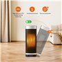 Taylor Swoden Fiery pro - Chauffage d'appoint PTC de 2000W pour usage intérieur, minuterie 24 heures, oscillation de 70°, 4 mode