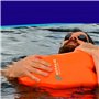 Bouée de natation gonflable avec lumière et étui de téléphone - Flotteur flottant pour la natation en eau libre et le triathlon 