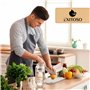 Exitoso Lot de 2 Planches à découper en Paille de Blé Beiges - Planche à decouper Cuisine Légere - Poignée Facile à Saisir & Rai