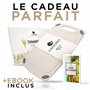 Exitoso Lot de 2 Planches à découper en Paille de Blé Beiges - Planche à decouper Cuisine Légere - Poignée Facile à Saisir & Rai