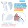 ORTHOPEO© lot de 14 Premium Talonnettes I protege talon I semelle antidérapante I protege talon pour tous les types de chaussure