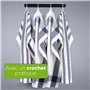 Naturstube® Lot de torchons [4 pièces] - Torchons très absorbants et durables, 100% Coton, Blanc Bleu à Carreaux 50x65cm chacun,