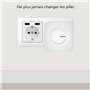 ELRO DB3000 Sonnette de Porte sans Fil - avec 2X Récepteur Plug-in - sans Batterie - 64 Mélodies - Distance sans Fil : 300m - Bl