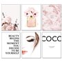 Artpin® Lot de 6 affiches murales élégantes pour salon