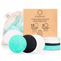 Lingettes Démaquillantes Lavables Bio | 15 Lingettes En Bambou Naturel Double Épaisseur | Très Douces