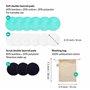 Lingettes Démaquillantes Lavables Bio | 15 Lingettes En Bambou Naturel Double Épaisseur | Très Douces, Pour Tous Les Types De Pe