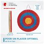 Bogenkönig - Cible tir à l'arc - Cible en Paille résistante aux intempéries pour Adultes & Enfants I Cible en Paille pour Arc et