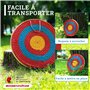 Bogenkönig - Cible tir à l'arc - Cible en Paille résistante aux intempéries pour Adultes & Enfants I Cible en Paille pour Arc et