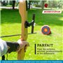 Bogenkönig - Cible tir à l'arc - Cible en Paille résistante aux intempéries pour Adultes & Enfants I Cible en Paille pour Arc et