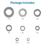 MMOBIEL Lot de 360 entretoises de rondelles plates en acier inoxydable Taille 8 Assortiment de vis Boulons de fixation Outils de