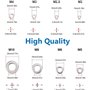 MMOBIEL Lot de 360 entretoises de rondelles plates en acier inoxydable Taille 8 Assortiment de vis Boulons de fixation Outils de