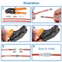 MMOBIEL 315 pièces Connecteurs à brosse et cosses à sertir avec manchons isolants pour le câblage électrique - 2,8 mm 4,8 mm 6,3