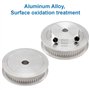 MMOBIEL 2 courroies dentées synchronisées 2GT 200 x 6 mm et poulie 20-36 dents trou de perçage de 5 mm, poulie de distribution e
