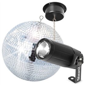 BeamZ - Pack Complet Boule à Facettes 30 cm