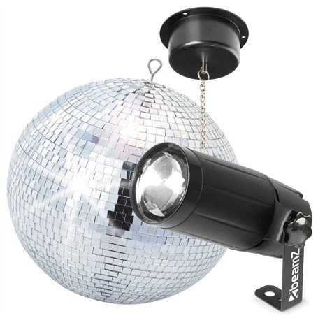 BeamZ - Pack Complet Boule à Facettes 30 cm