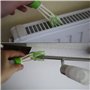 Brosse de Nettoyage, 2 pièces, pour Store de Fenêtre et Ventilation de Voiture, avec Manchon en Microfibre, Nettoyage pour Store