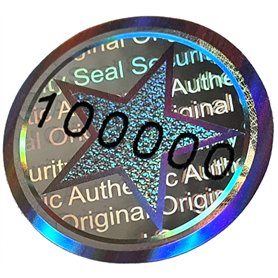 98 pcs - sceau hologramme 3D avec numéro de série