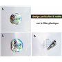 1320 pcs - sceau hologramme 3D avec numéro de série, 20mm argent brillant - sceau de sécurité, sceau de qualité, sceau de garant