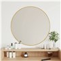 Revera Miroir mural doré Ø 60 cm Rond