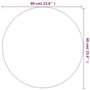 Revera Miroir mural doré Ø 60 cm Rond