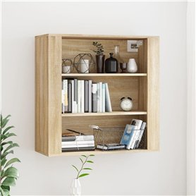 Armadietto a Muro Rovere Sonoma 80x33x80 cm Legno Multistrato
