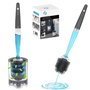 Fleau Brosse WC avec Support - Brosse WC en Silicone - Hygiène & Antibactérienne - Autoportante ou Suspendue - Distributeur Incl