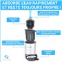 Fleau Brosse WC avec Support - Brosse WC en Silicone - Hygiène & Antibactérienne - Autoportante ou Suspendue - Distributeur Incl